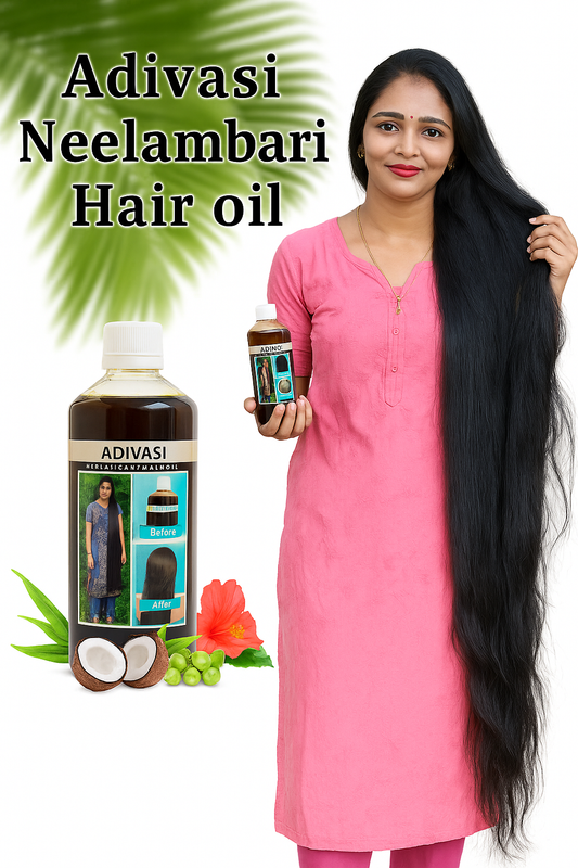 Adivasi Neelambari Herbal Hair Oil (Pack of 2,4,8)