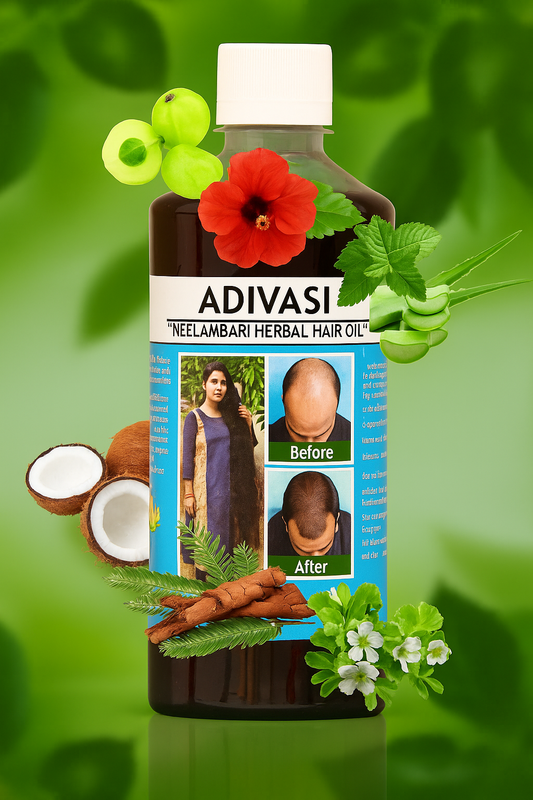 Adivasi Neelambari Herbal Hair Oil (Pack of 2,4,8)